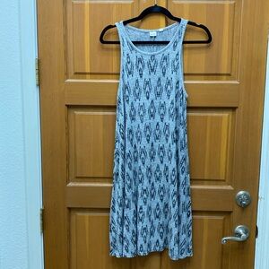 Gap Gray Printed Swing Dress